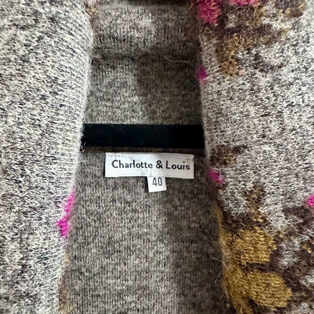 Charlotte & Louis Felted Wool blend open front cardigan - Picture 5 of 9
